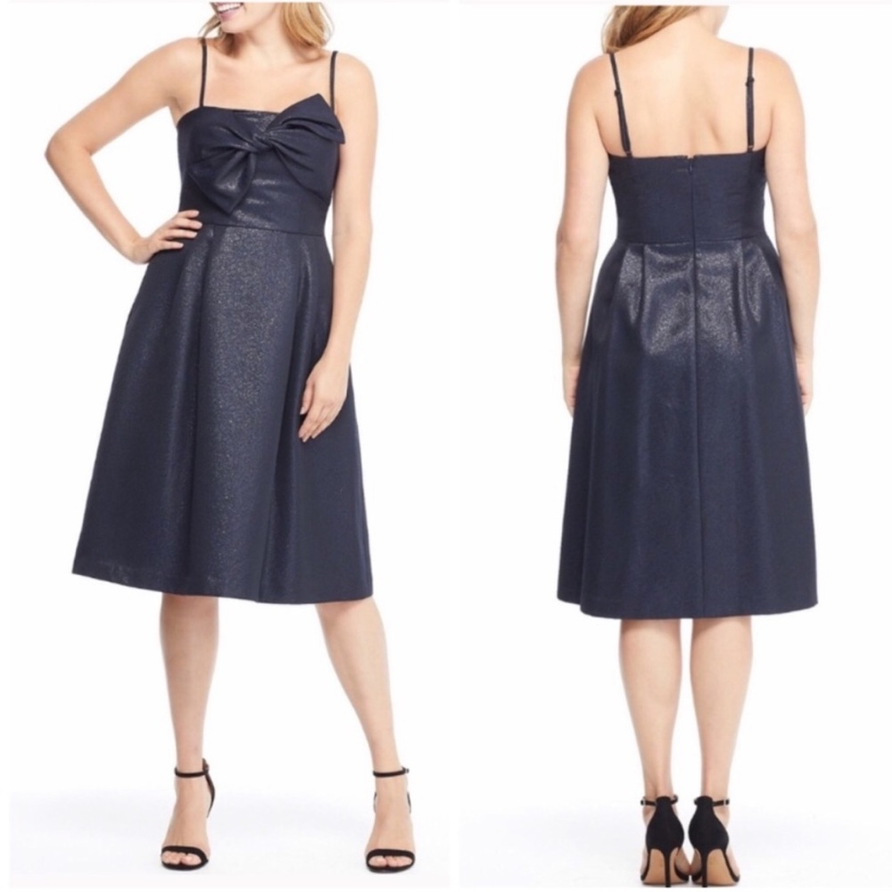 NWOT Gal Meets Glam Lucille Fit & Flare Bow Dress